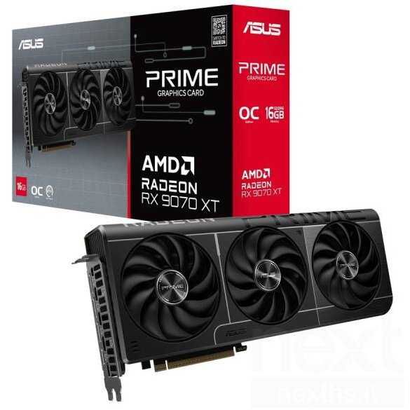 Placa video  ASUS PRIME AMD RADEO RX 9070 XT OC, sigilata