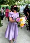Rochie ocazie lila marimea 48