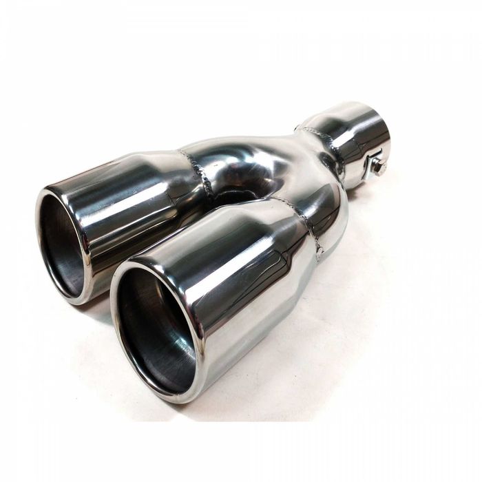 Универсален накрайник за ауспух на автомобил хромиран нов