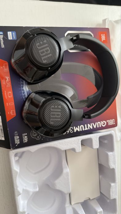 Casti Gaming JBL Quantum 360, Wireless, Negru