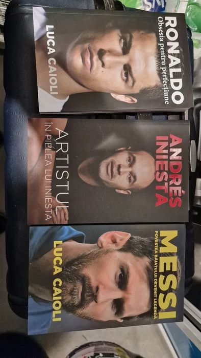 Bibliografii fotbalisti: Messi, Ronaldo, Iniesta