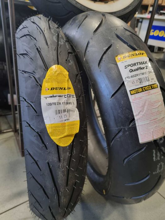120/70R17 и 170/60R17 DUNLOP Qualifier к-кт нови гуми за мотоциклет