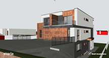 Duplex spatios, 3 niveluri, teren 460 mp