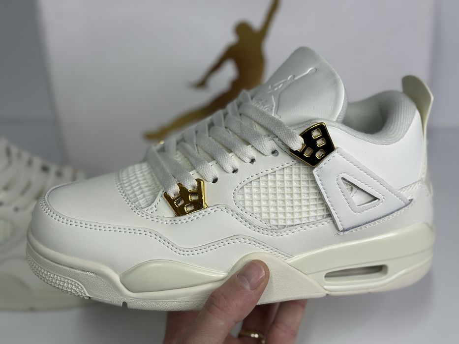 Jordan 4 Retro Sail Metallic Gold 36-40
