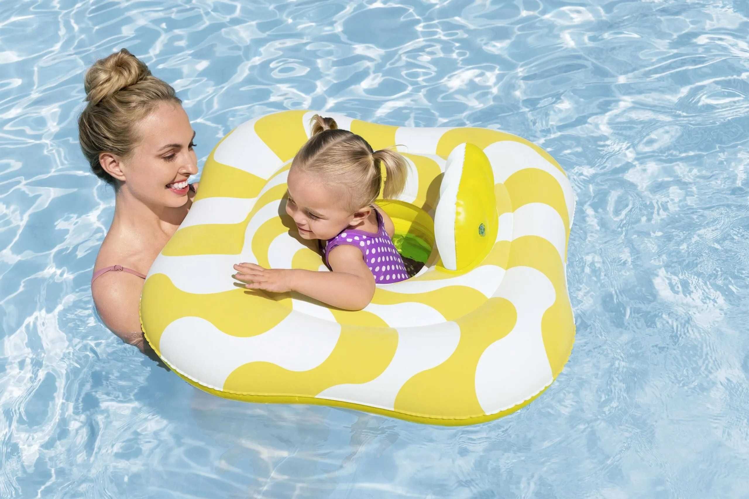 Надуваем пояс за бебета Swim Safe Bestway, квадратен, 79 x 79 см