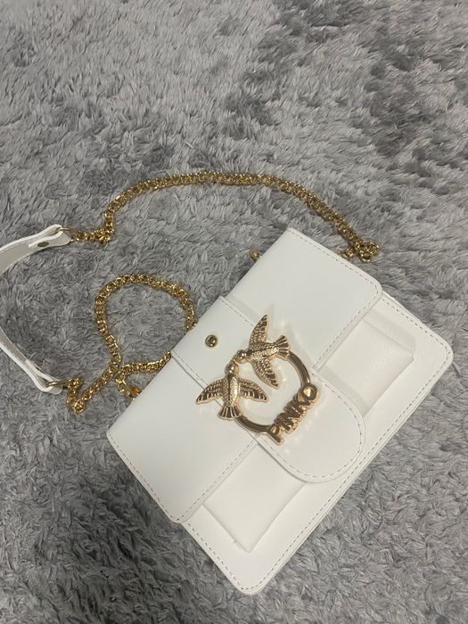 Бяла чанта pinko оригинална