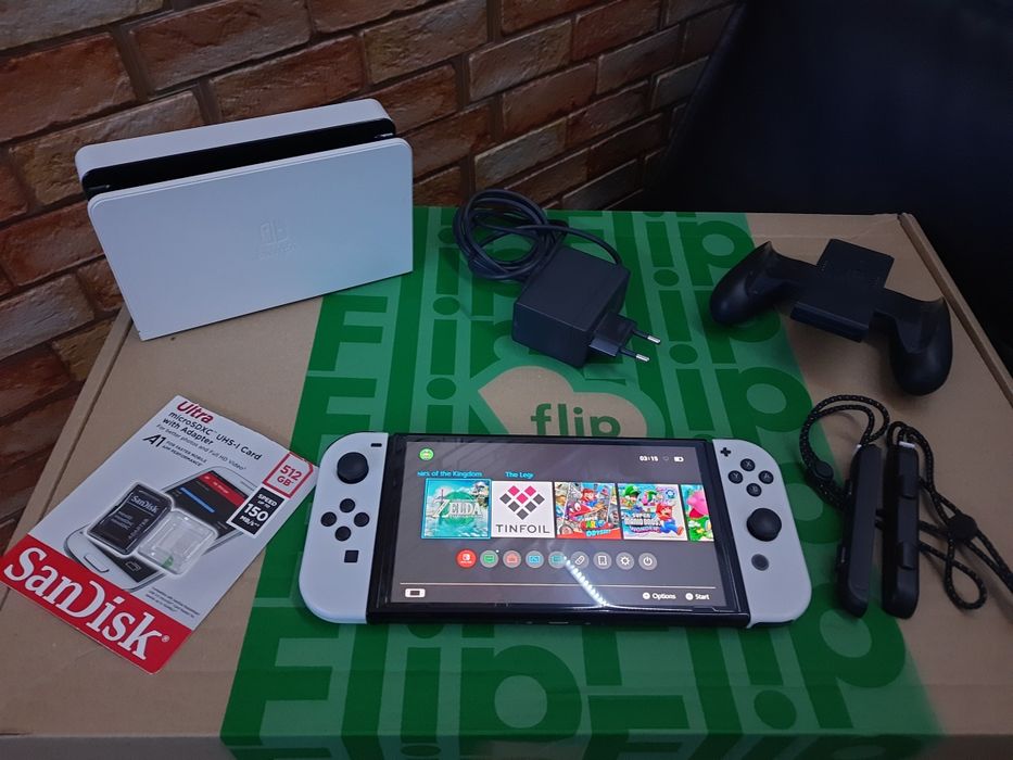Nintendo Switch Oled Modat PicoFly 512GB Tinfoil Impecabil