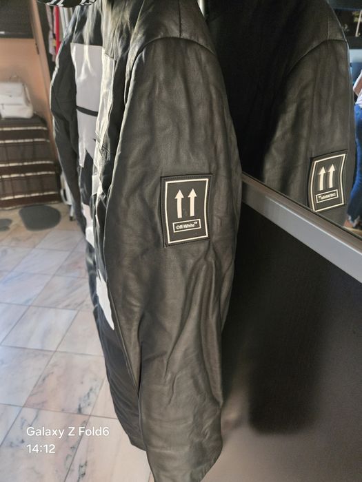 Geacă OffWhite piele naturală