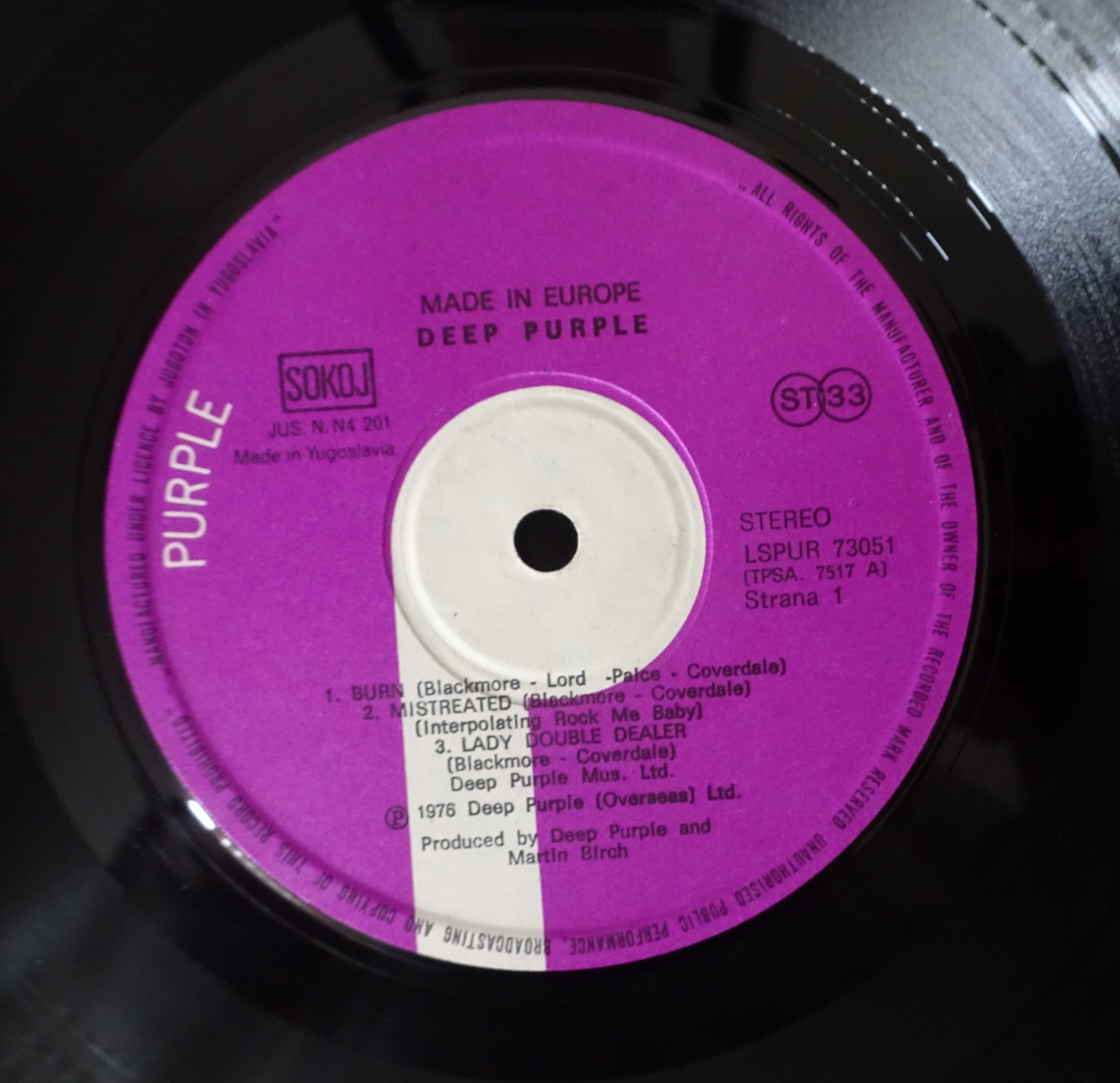 Плоча Deep Purple – Made in Europe, 1976