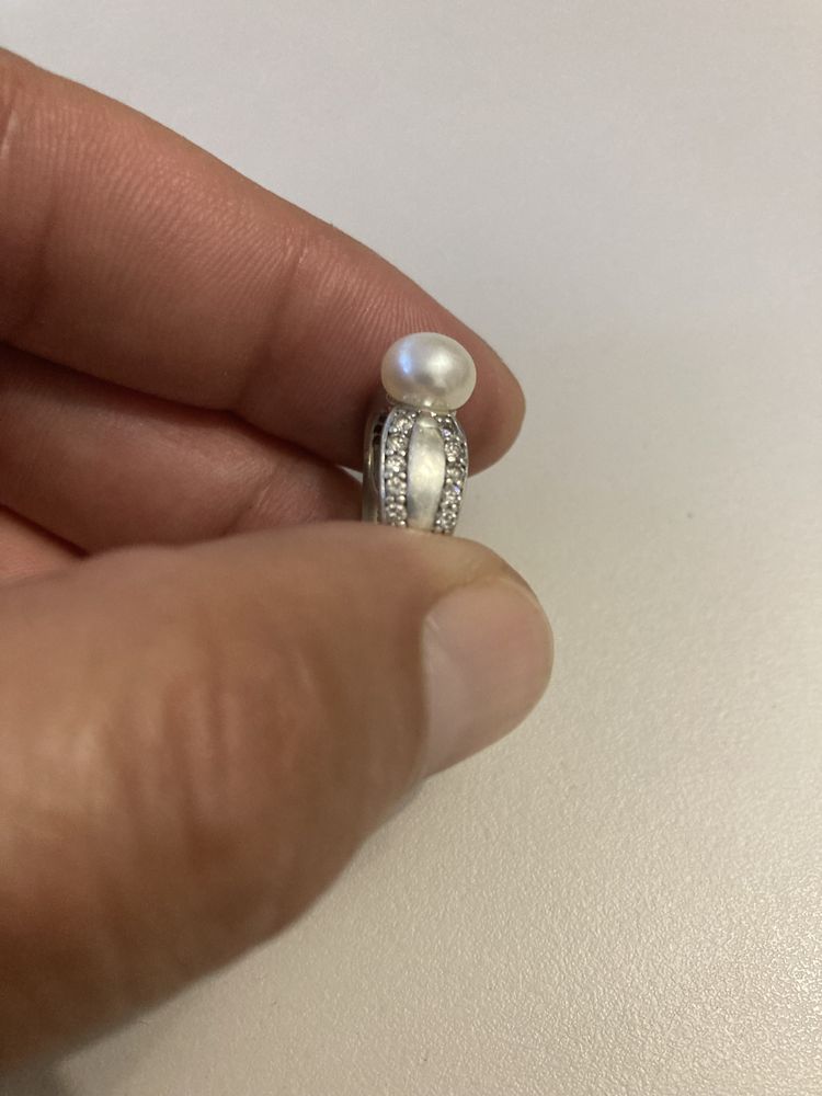Inel argint S925 perla