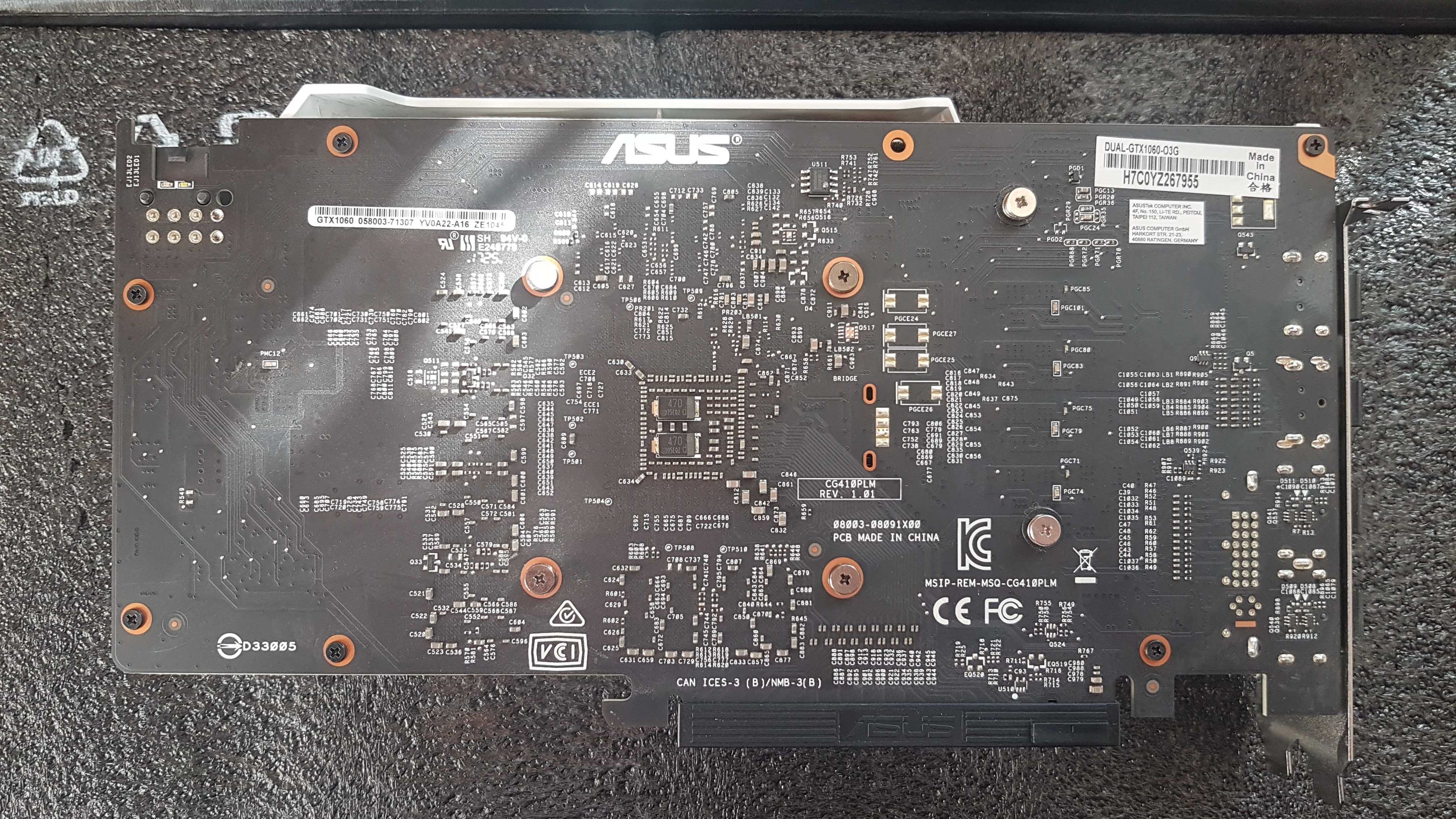 GTX 1060 Asus 3Gb