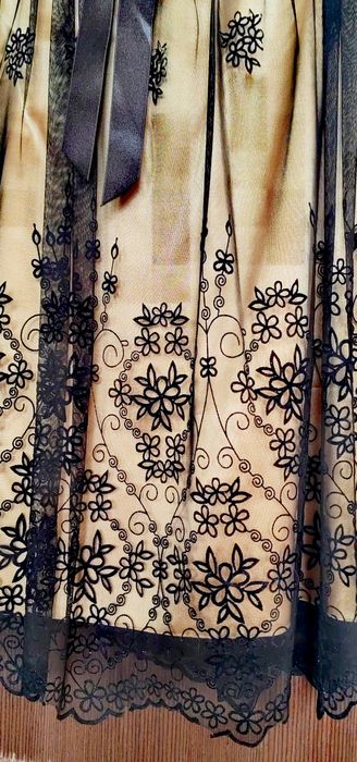 Rochie de seara negru - auriu, mărimea 38