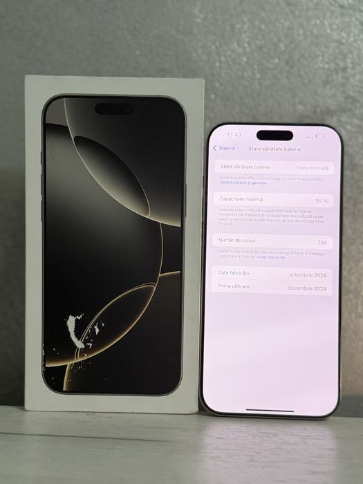 iPhone 16 pro max Pret 4500 lei fix