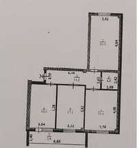 3-комнатная квартира, 93.4 м², 3/5 этаж, ул.Шмида Айталиева 7