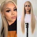 Елегантна права руса перука с дантела 13x4 лейс фронт LACE FRONT