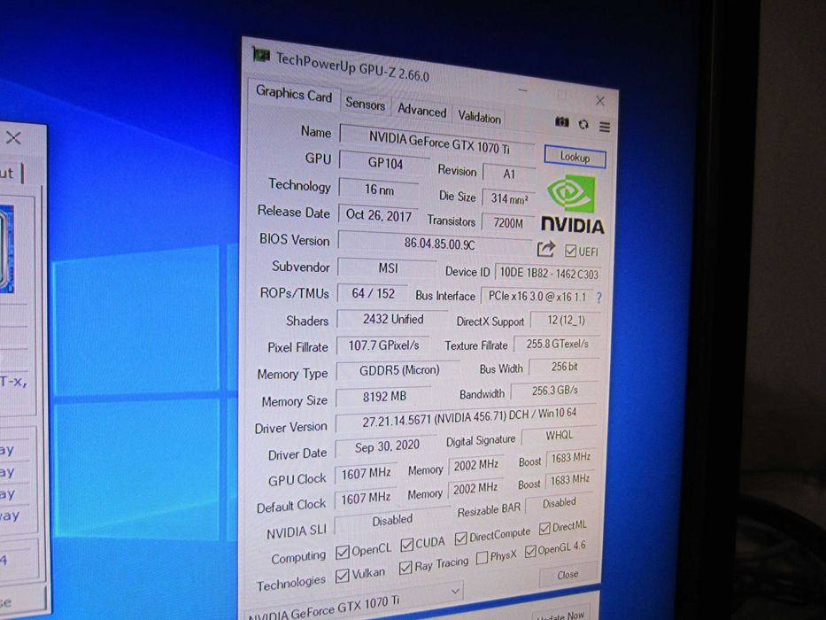 Гейм i5-6600  16GB, с  MSI  GTX1070Ti  8GB , 240GB  SSD,  500GB HDD