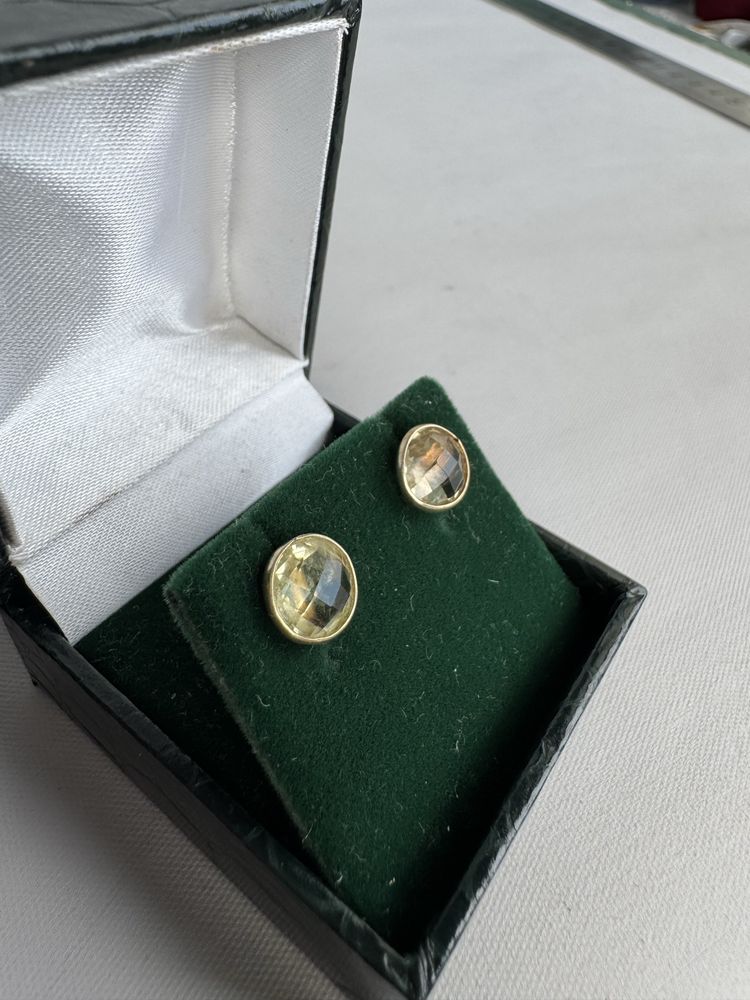 Cercei din argint si cubic zirconia