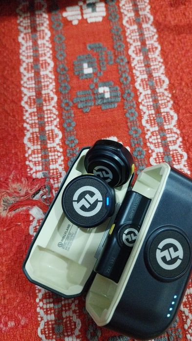 Microfon wireless Hollyland Lark M2, conector tip Lightning