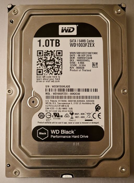 hard disk Western Digital Black 1TB ca nou