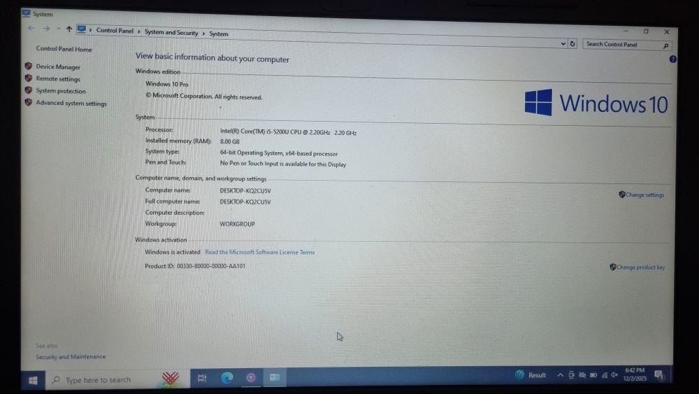 Vand laptop Dell Inspiron 3558 15,6'