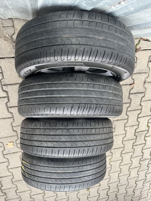 Jante aliaj 5x112mm, anvelope 215/55 R17, VW, Seat, Skoda, Audi