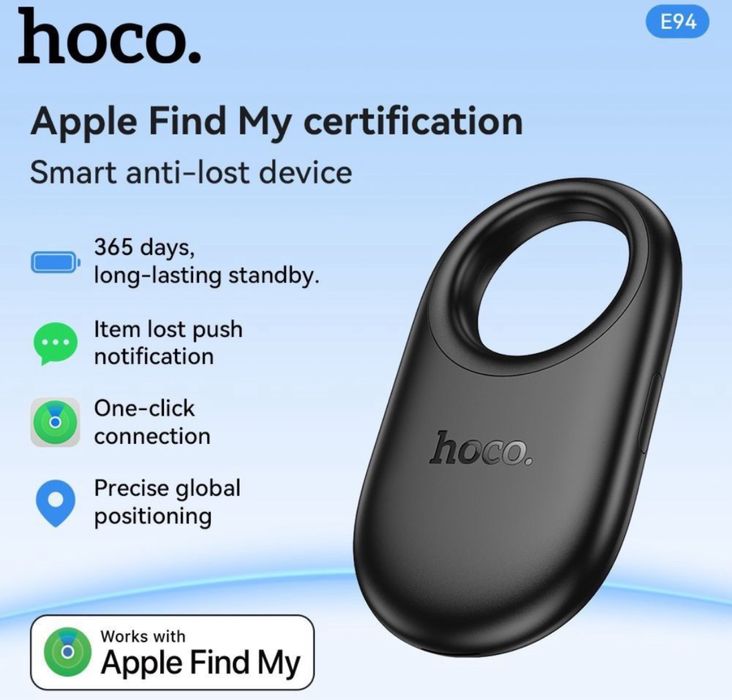 Hoco компактный GPS-трекер с поддержкой Apple Find My AirTag GPS