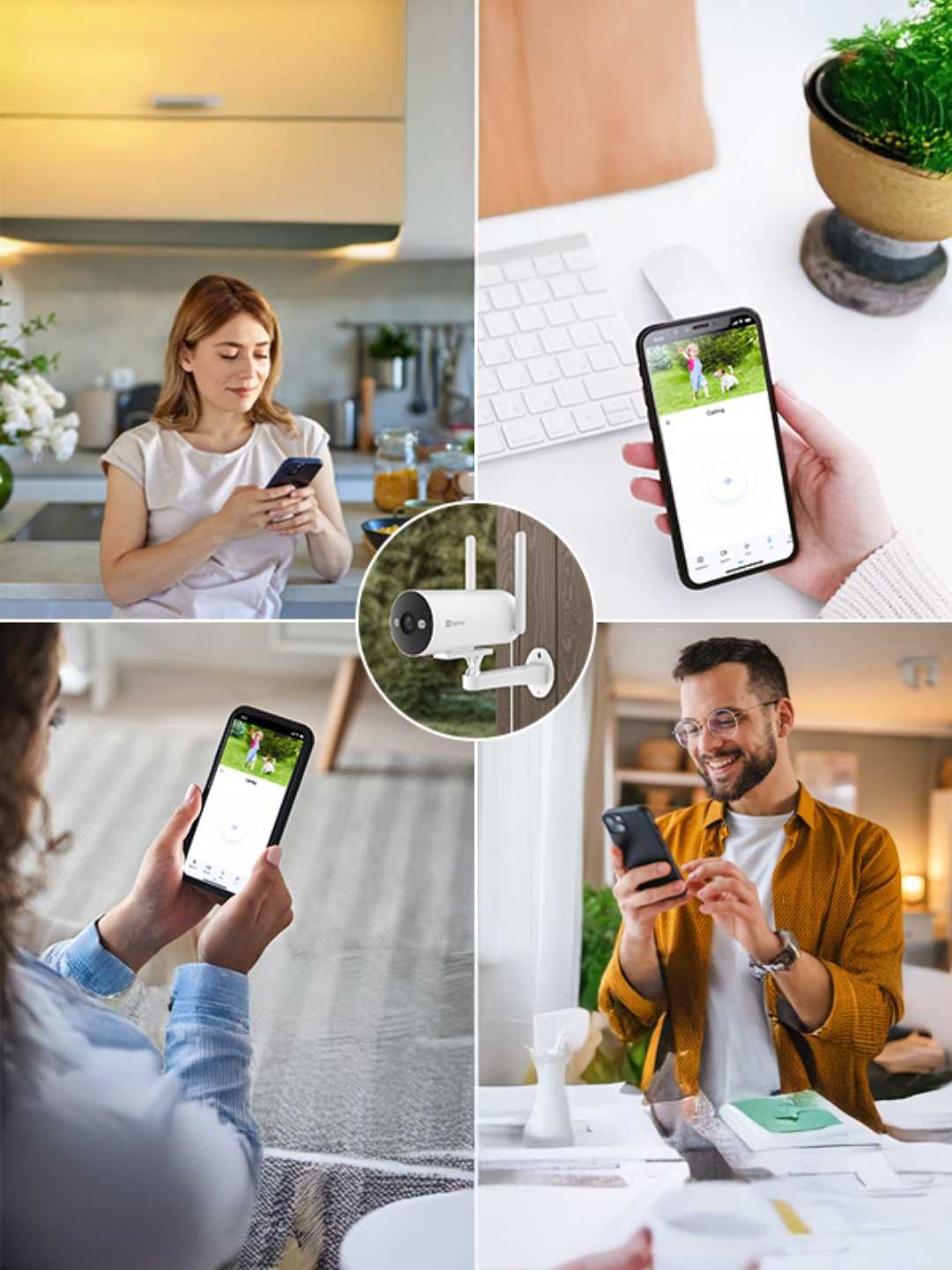 EZVIZ H5 4G (2K 3MP) Kamera | 4G Sim Kartali Kamera | Уличная Камера