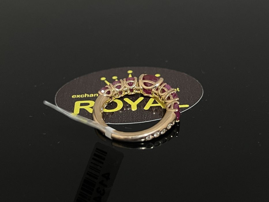 Bijuteria Royal CB : Inel dama aur 18k 5,75gr Diamante naturale rubine