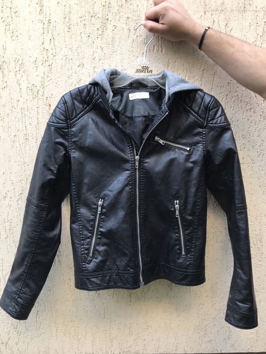 Geaca / jacheta din piele neagra H&M