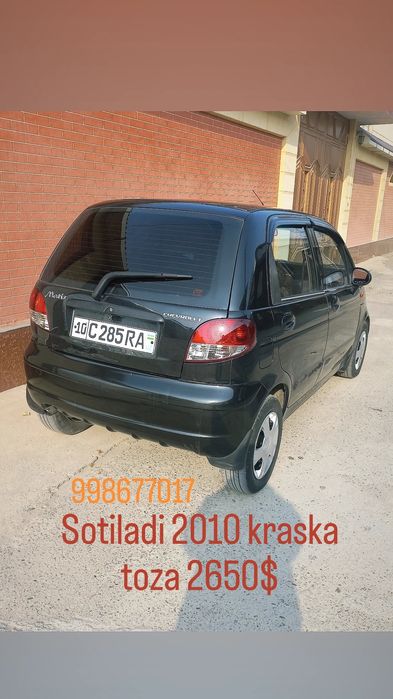 Matiz mx 2010 Qora