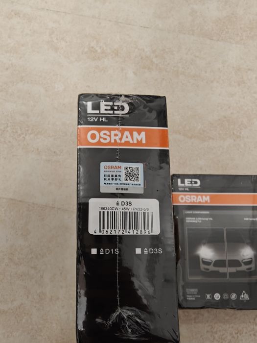 Bec OSRAM LED D1S D3S plug and play xenon de fabrica
