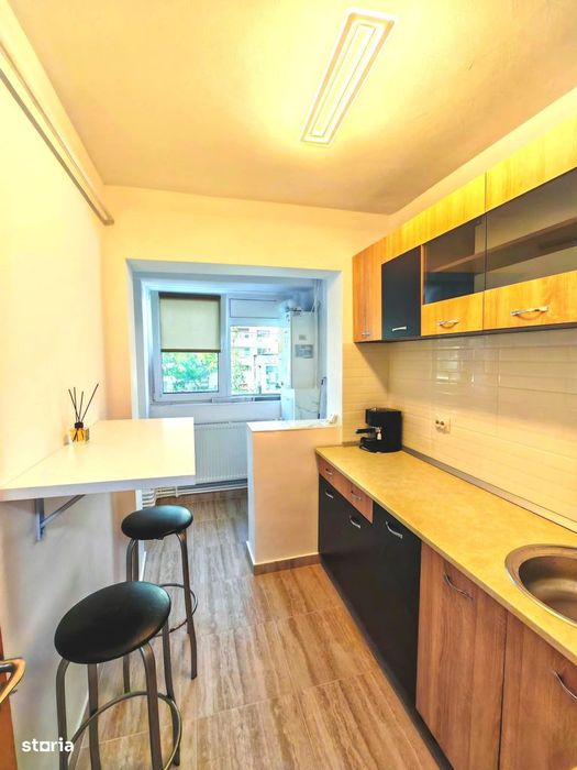 Apartament 1 cameră bloc mixt  – 38 mp | Etaj 1 | Mobilat & Utilat Nou