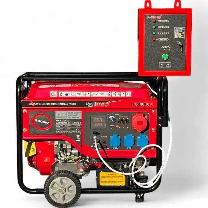Трифазен бензинов генератор за ток 9,5 KW + АТС табло