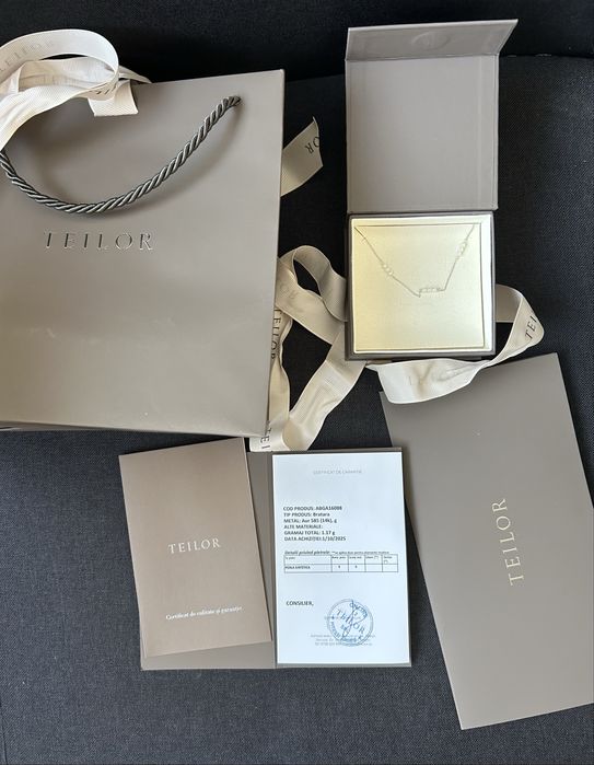 Teilor - Bratara aur alb cu perle