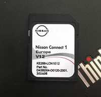 Ново NISSAN Connect 1 LCN1 V12 MAPS SD CARD 2024 сд карта Нисан Europe