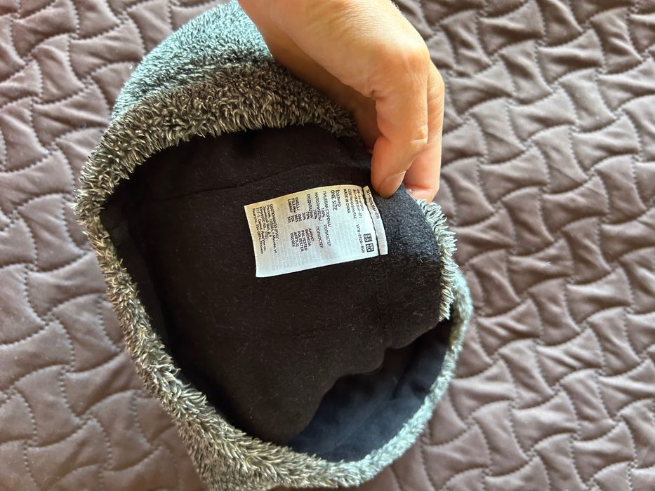 Бъф бандана с полар Uniqlo сиво