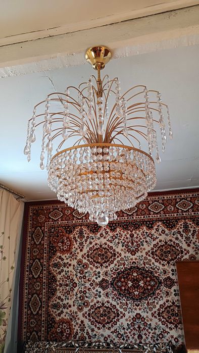 Люстра ЧССР.   Хрусталь
