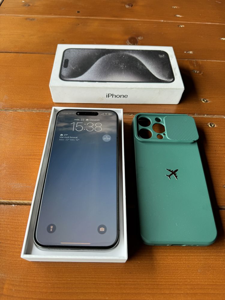 Iphone 15 pro max 256 gb, factura si garantie