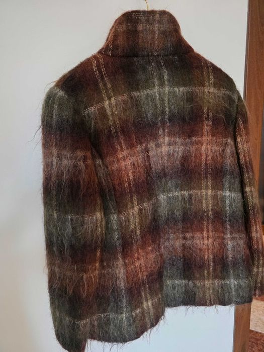 Палто тип сако от мохер и вълна 40 р-р