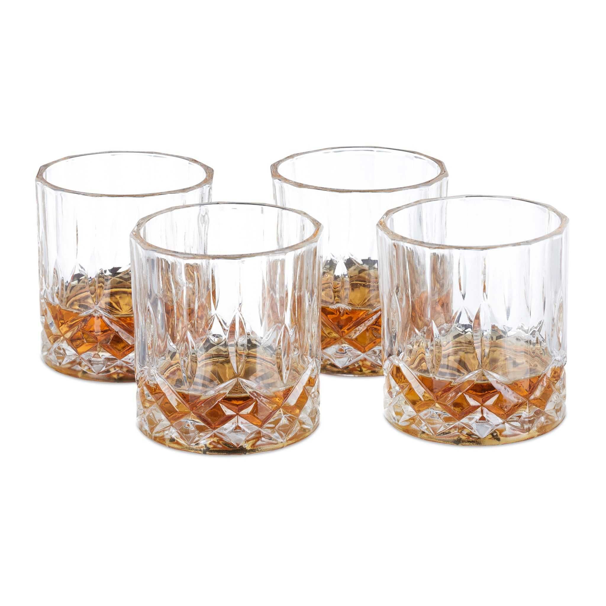 Set 4 pahare pentru whisky transparente 200ml aspect de cristal nobil