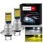 Set 2 BecurI Auto LED H7 90W Cu Lumina Albă si Galbenă, IP6Fabrilux®