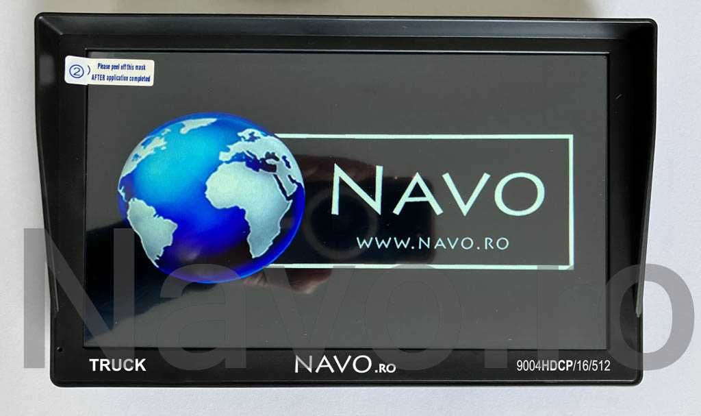 GPS 9" Navo 9004HDCP 512/16G TMC LiveTraffic auto, camion cu parasolar