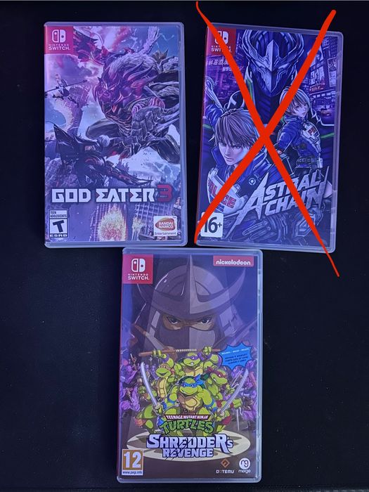 God eater 3, TMNT Shredder’s Revenge