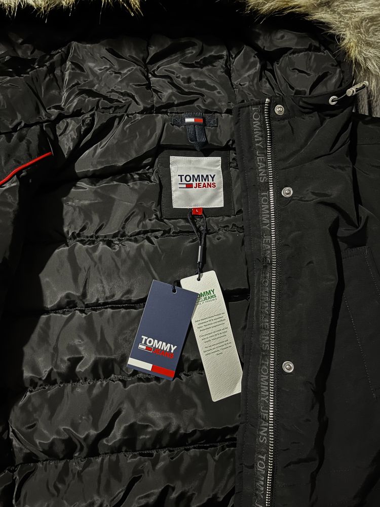 Geaca Tommy Hilfiger dama geaca puf parka marime L