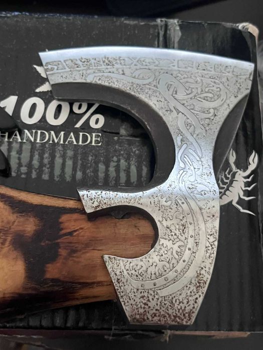 scorpion mart брадва къмпинг axe 100% ръчно изработена викинг celtic
