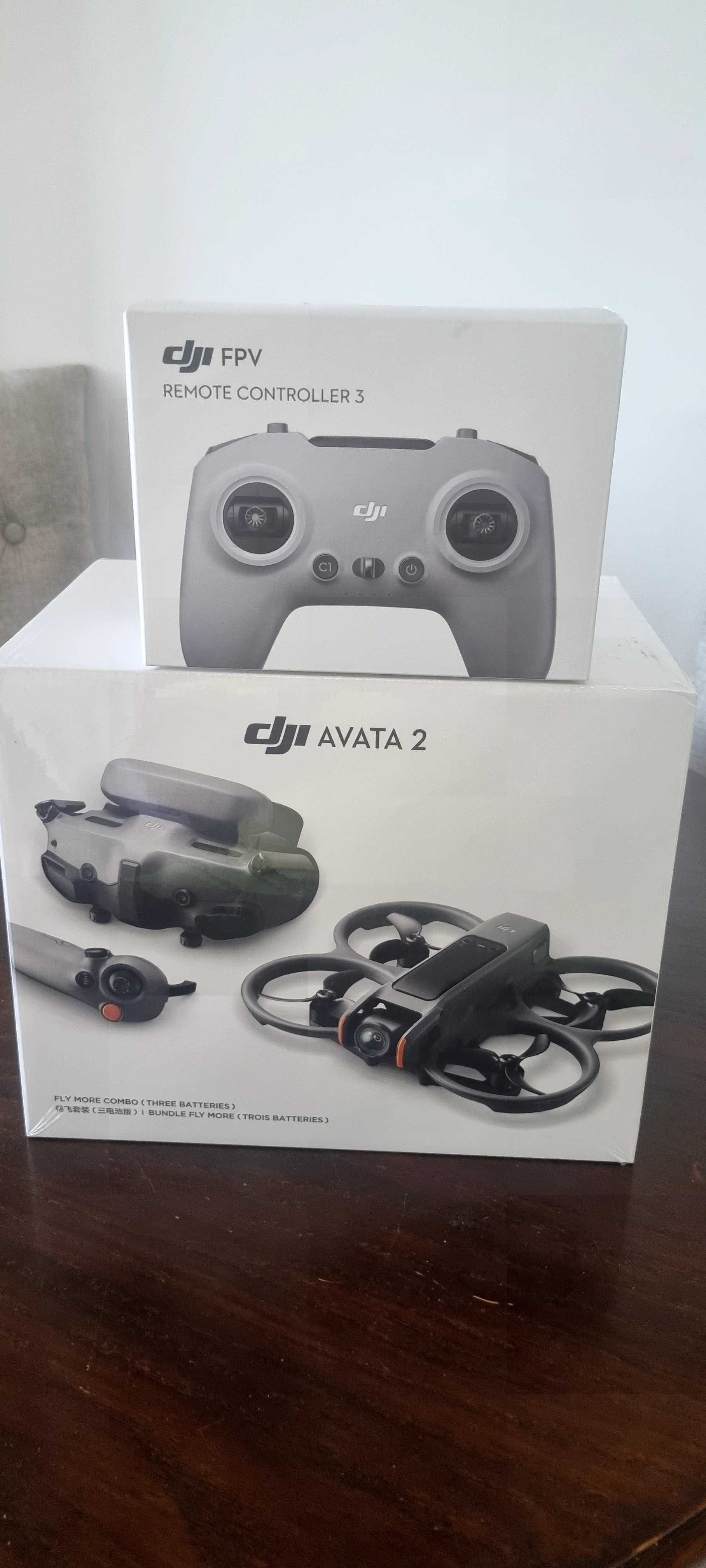 НОВ неотворен Drone dji AVATA 2 + dji FPV REMOTE CONTROLER 3