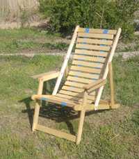 Кресло- шезлонг деревянный. Новый. Ручная работа