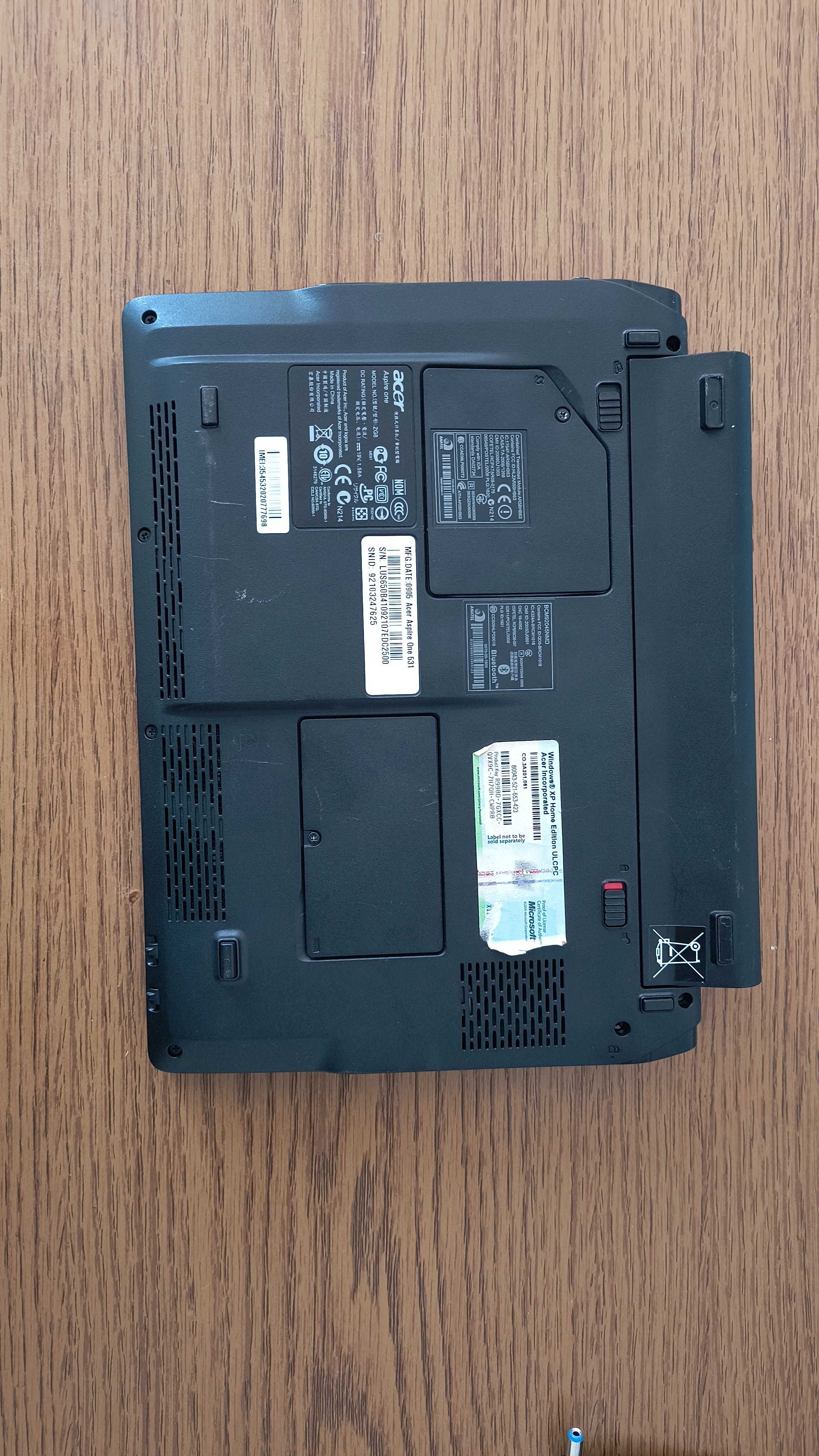 Acer Aspire One ZG8 fara alimentator