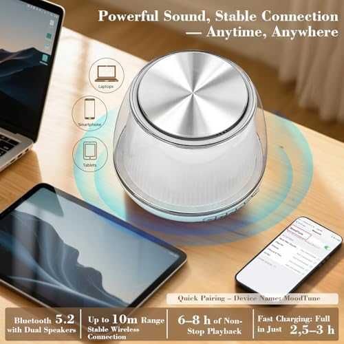Нов Безжичен високоговорител 8W + дисплей платформа + 7 RGB светлини