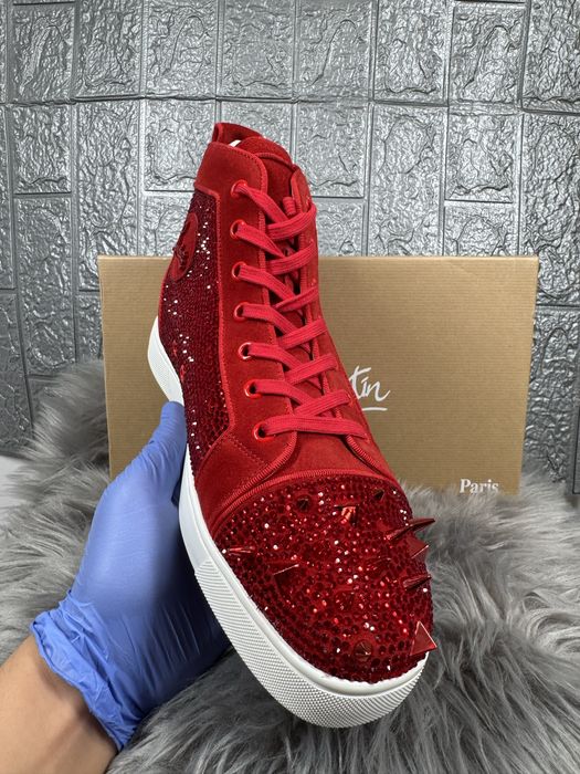 Christian Louboutin Red Rosu High Cutie